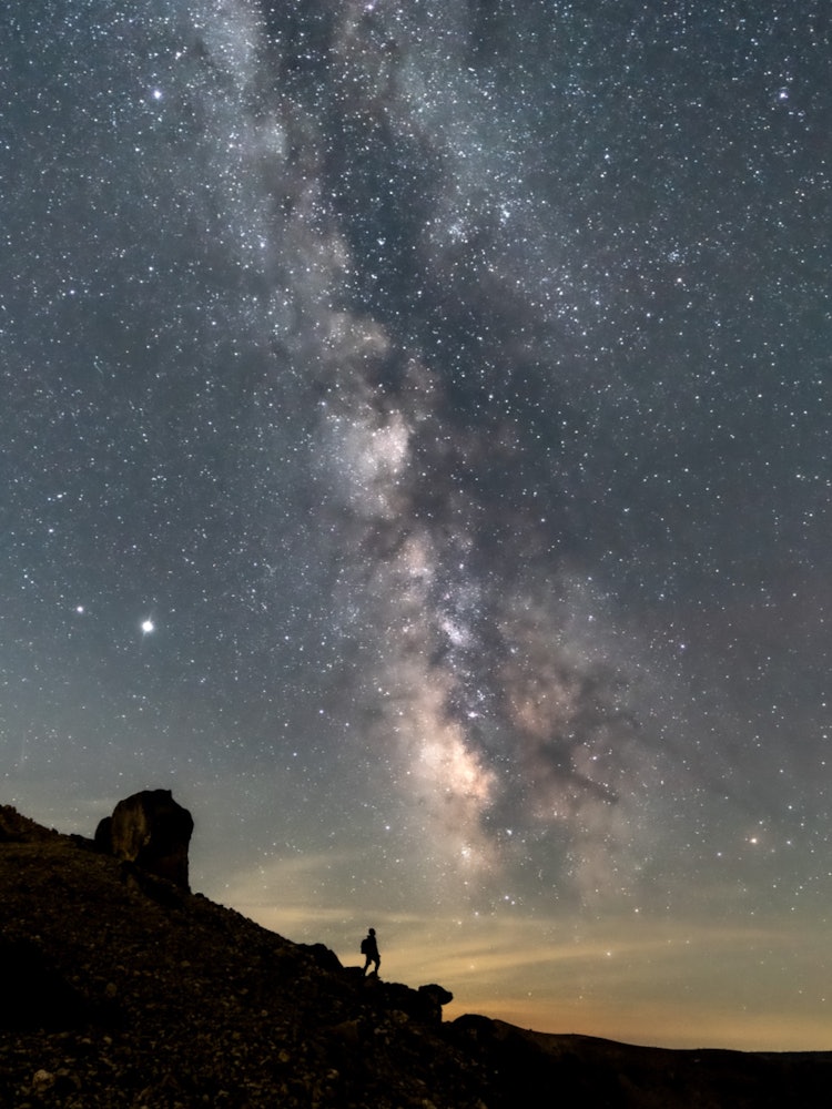 [相片1]福岛县净土平市的银河系。这是一个绝佳的景色。