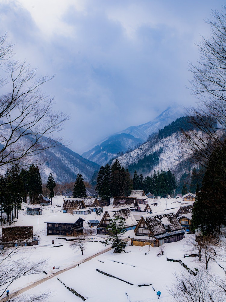 [이미지1]일본의 겨울세계유산 고카야마눈 속에서 굉장합니다!도야마에 위치2021.12.30