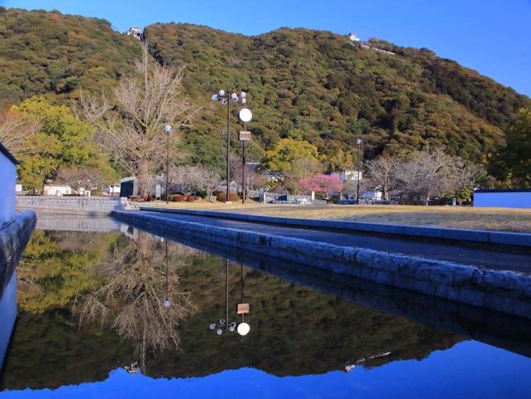[画像1]山口県 岩国の吉香公園 神社や親水広場、さくらに梅の木、秋には紅葉、そして岩国城と みどころがたくさんある総合公園です。 岩国城にはロープウエイでも徒歩でも上れます。 錦帯橋のすぐ隣です。