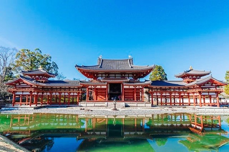 [Image1]It is located in Uji City, Kyoto PrefectureThis is 💁 Byodoin Phoenix HallIt is also a famous temple 