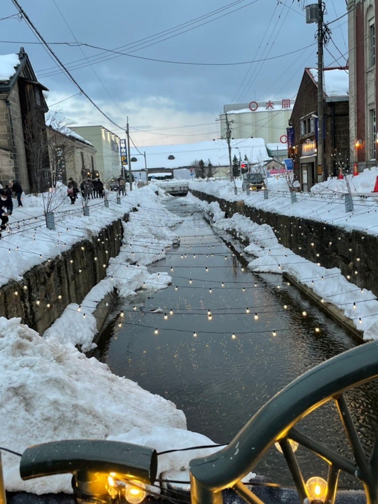 [Image1]I was able to finish the trip safely without feeling cold due to the snow cover on the Otaru Canal, 