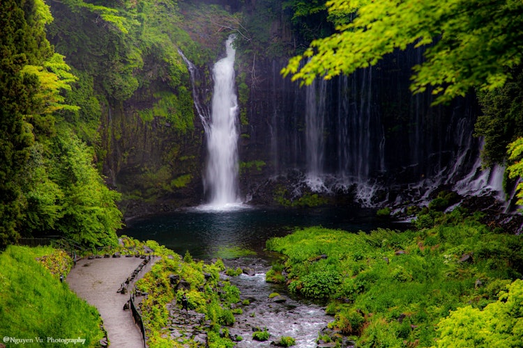 [画像1]アフターコロナで訪ねたい日本の場所Shira-Ito Waterfall2021/5/1 午後５時静岡県にて#アフターコロナ