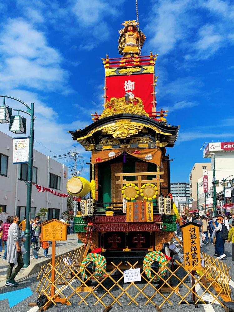 [Image1]Photographed on October 15, 22.This is a photo of the Kawagoe Festival.I took this photo near Honkaw