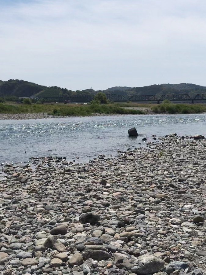 [Image1]Japan 1. The Niyodo River in Kochi Prefecture is said to have clean water. The weather is ☺️ nice an