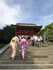[相片2]神奈川縣的鐮倉！推薦從東京可以立即到達的觀光景點。如果您想感受日本的歷史建築和自然風光，這是必須的！