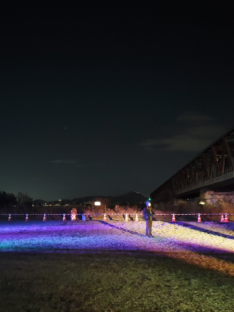 [Image1]I was told that they were doing illumination in the Kakogawa River in Hyogo Prefecture, so when I we