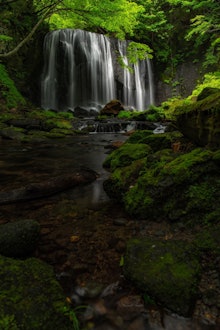 [画像1]福島県にある達沢不動滝！幻想的で素敵な滝でした。次は紅葉の時期にも行ってみたい場所の１つになりました。滝の近くに駐車場もあるので簡単に滝まで行けますよ！撮影機材！カメラNikon D850レンズAF-