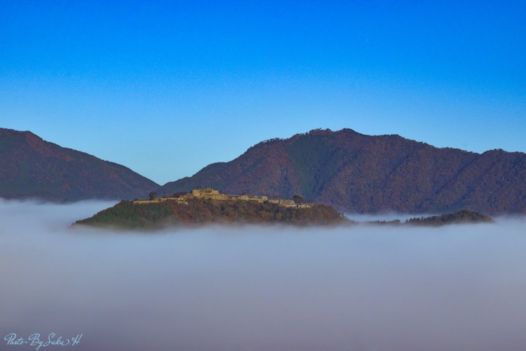 [画像1]竹田城 2019.11.23雲海に包まれた竹田城これは立雲峡の第2展望台のちょっと下からの撮影人ごみを避けての撮影です。