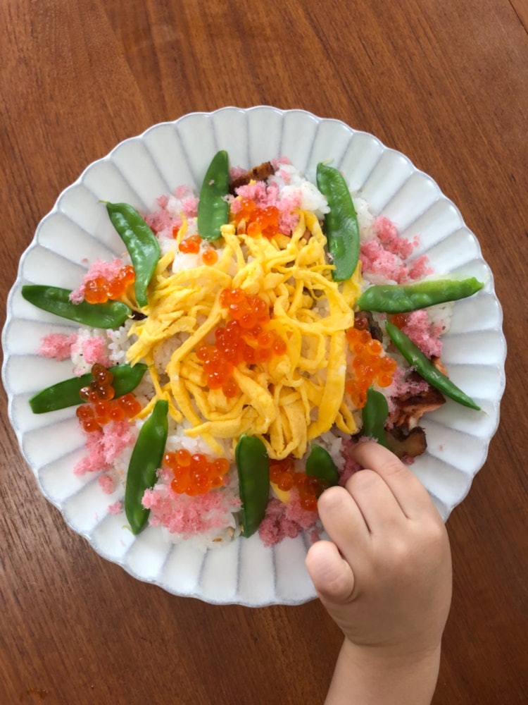 [Image1]I made chirashi sushi to celebrate my sister's first season.When I checked the photo I took to comme