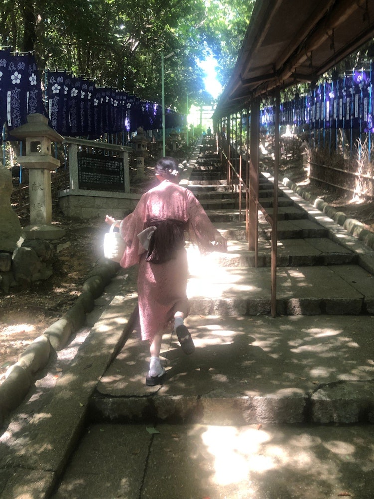 [Image1]It is the Arimatsu Shibori Festival. I wore a new yukata that I hemmed myself!