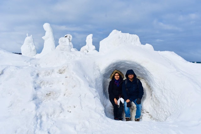 [Image1]Enjoying the winter wonderland Abashiri. This spot is very famous fr drift ice festival, snow festiv