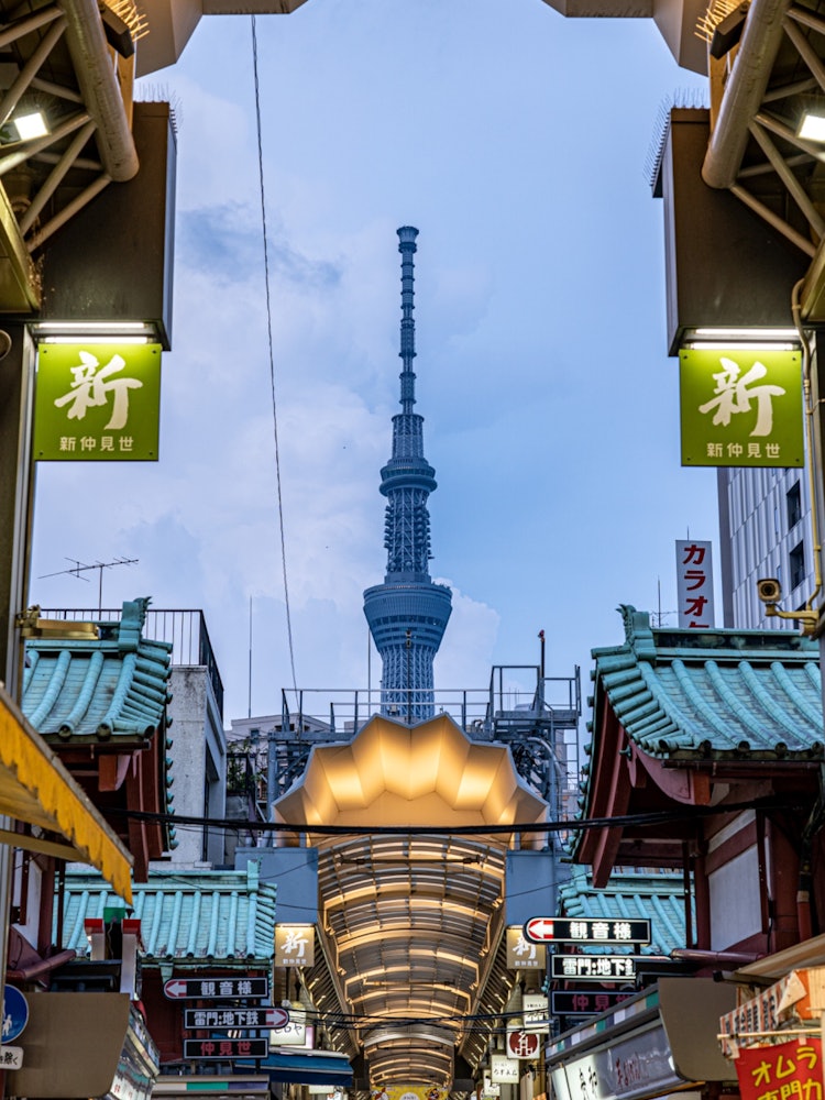 [Image1]You can see the Sky Tree just like this, and it is a photo spot in Asakusa.Photography equipment SON