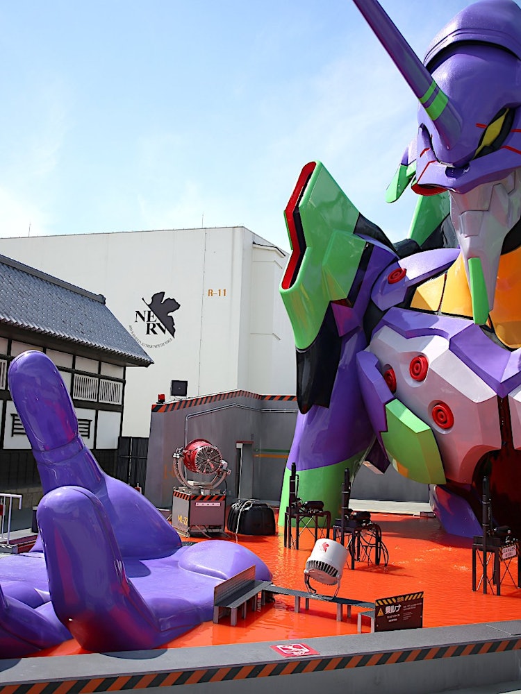 [Image1]The first EVA machine to appear at Toei Kyoto Studio Park.Actually, there is an attraction called Ev