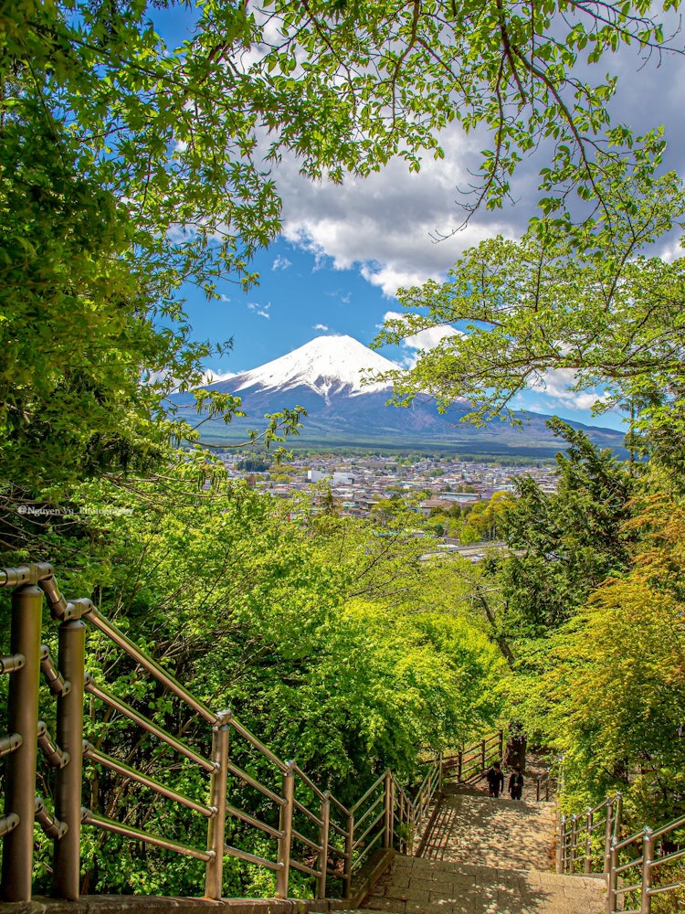 [相片1]电晕后日本的景点富士被绿色的心包裹着2021/5/2 在山中湖，山梨县