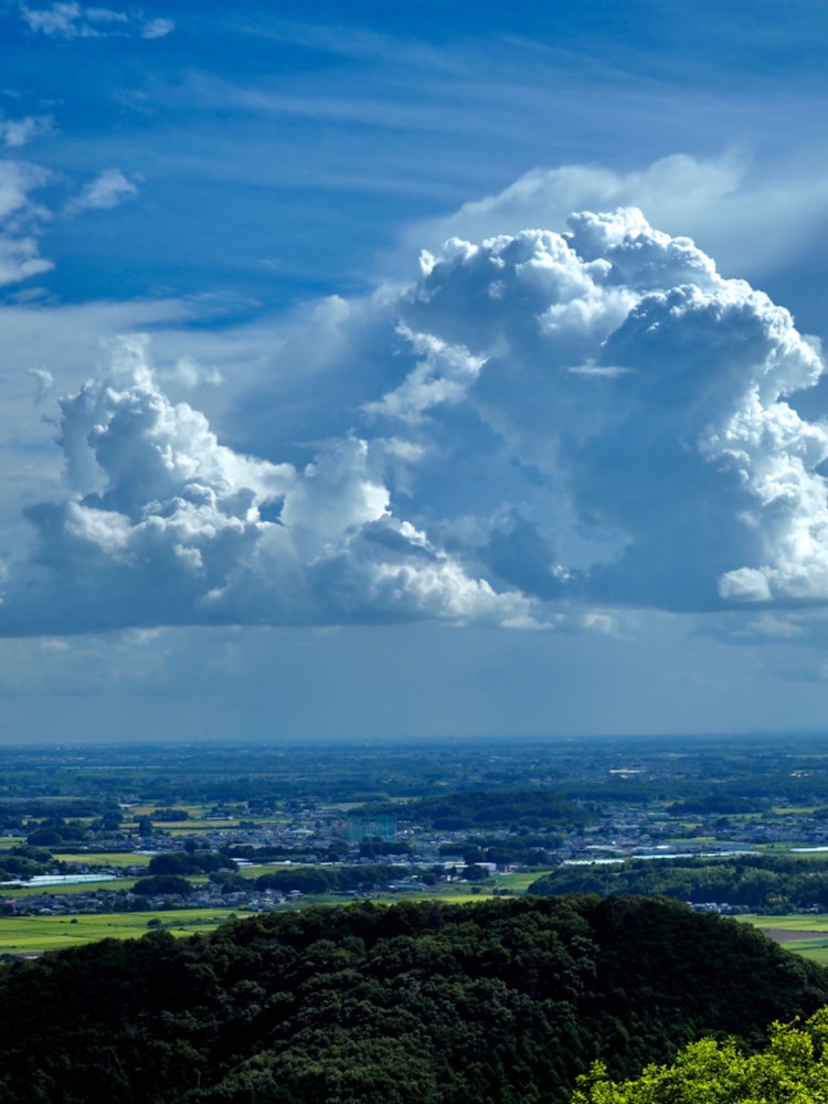 [Image1]This is the view from the Ohirayama Observatory in Tochigi City.Many cumulonimbus clouds occur in th