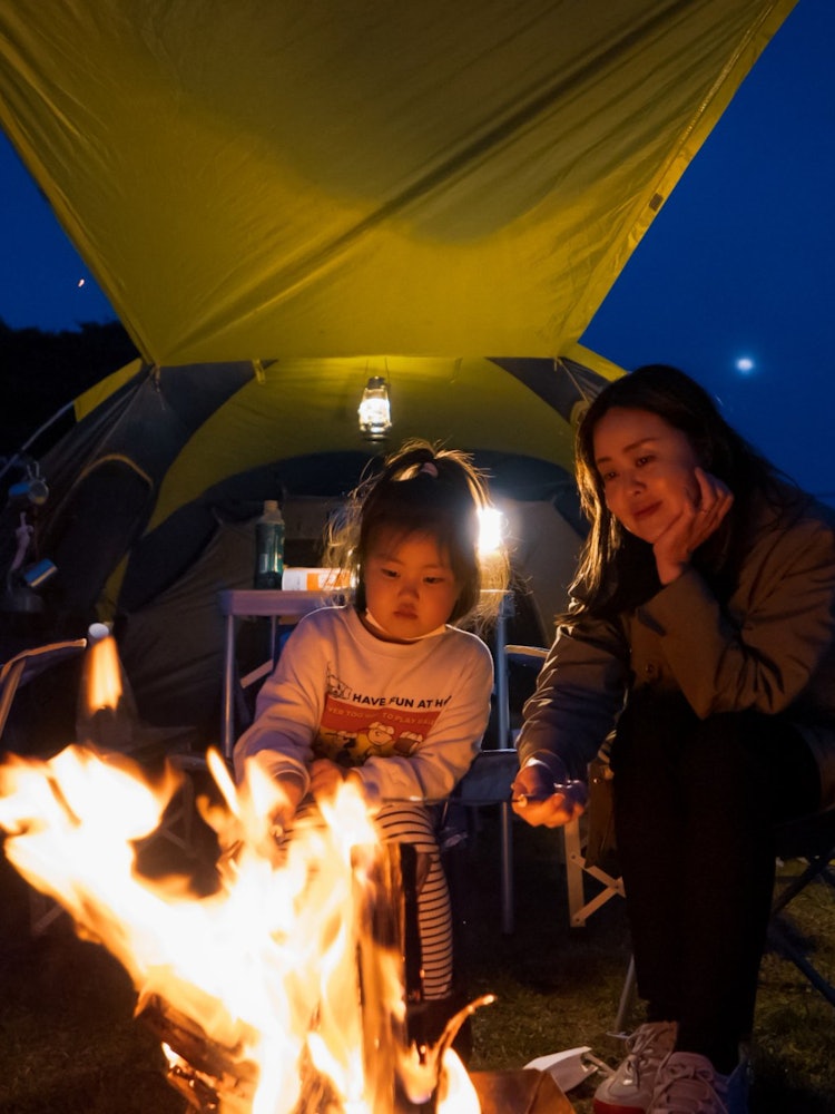 [Image1]Kamikawa, HyogoMineyama Highland Starry CampsiteRecently, my daughter remembers baking marshmallows,