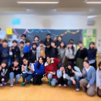 [Image2]We held an exchange meeting with an elementary school in Hachioji City. We talked about our country 