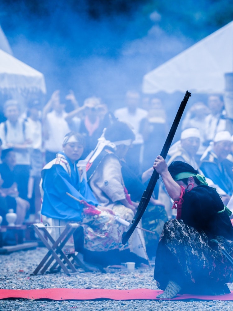 [Image1]An arquebus demonstration performed by the Soma Nakamura clan's ancient gunnery in the 
