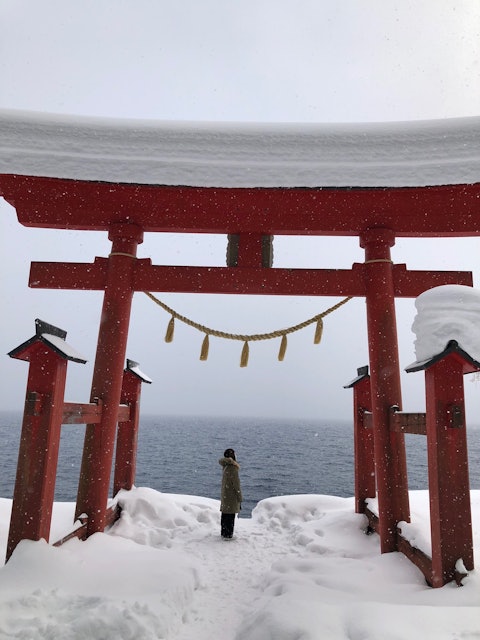[Image1]田沢湖。雪。音のない世界。ずっと佇んでいられる…ううん、寒かった〜